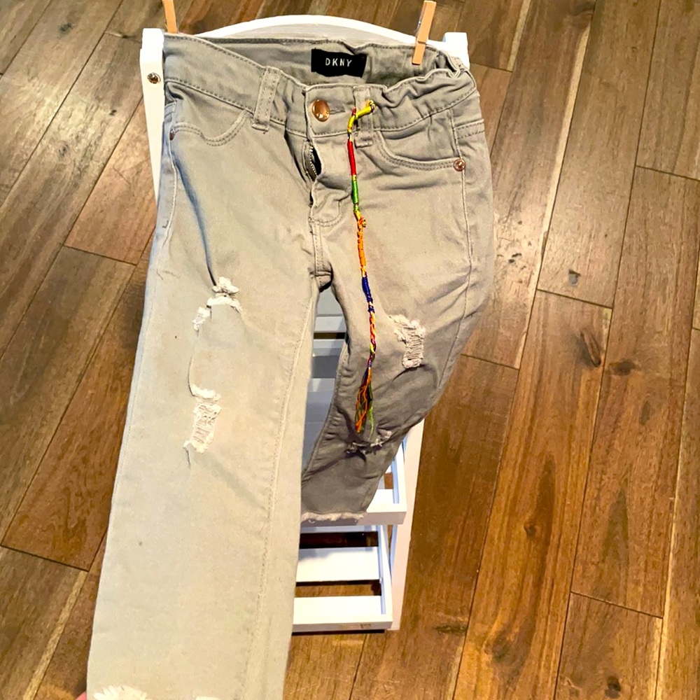 DKNY Toddler girl gray jeans